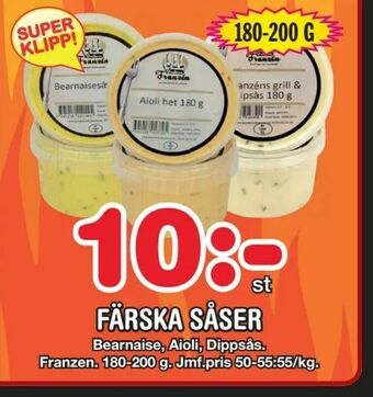 Nya Pulsen Färska såser erbjuda