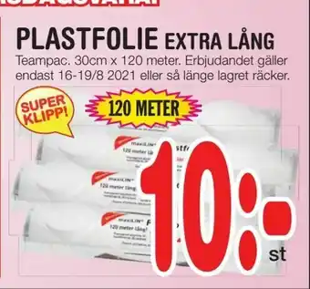 Nya Pulsen Plastfolie extra lång erbjuda