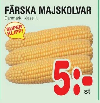 Nya Pulsen Färska majskolvar erbjuda