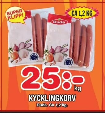 Nya Pulsen Kycklingkorv erbjuda