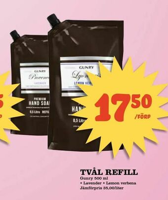 Supergrossen Tvål refill erbjuda