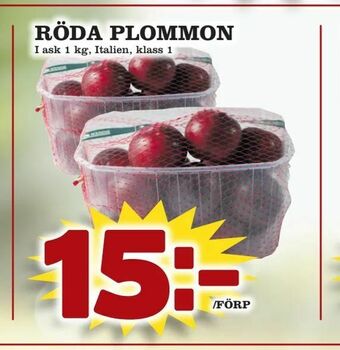 Supergrossen Röda plommon erbjuda