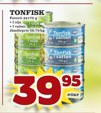 Supergrossen Tonfisk erbjuda