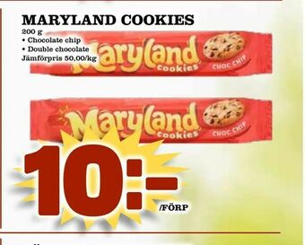 Supergrossen Maryland cookies erbjuda