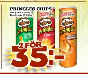 Supergrossen Pringles chips erbjuda