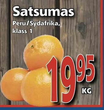 Supergrossen Satsumas erbjuda