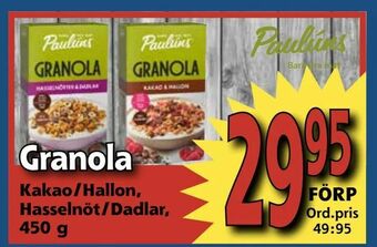 Supergrossen Granola erbjuda