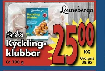 Supergrossen Kycklingklubbor erbjuda