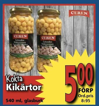 Supergrossen Kokta Kikärtor erbjuda