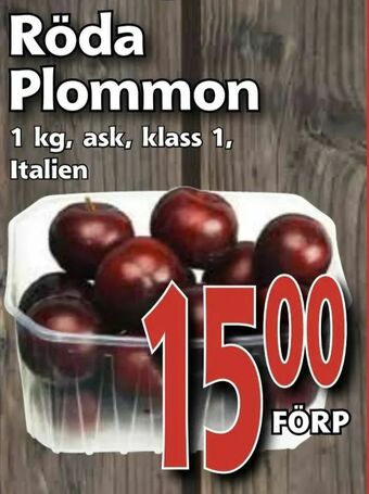 Supergrossen Röda plommon erbjuda