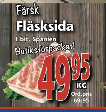 Supergrossen Färsk Fläsksida erbjuda