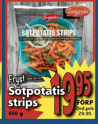 Supergrossen Sötpotatis strips erbjuda