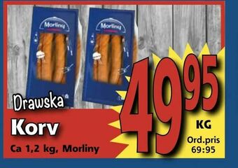Supergrossen Drawska Korv erbjuda