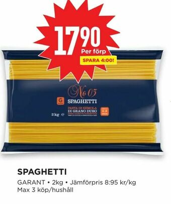 Willys Spaghetti erbjuda
