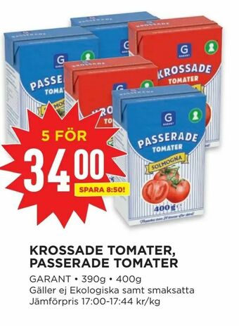 Willys Krossade tomater, passerade tomater erbjuda