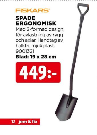 Spade ergonomisk