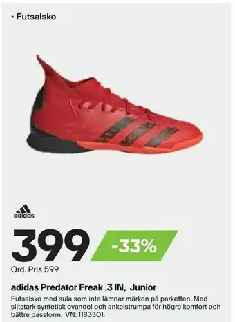 XXL adidas Predator Freak .3 IN, Junior erbjuda