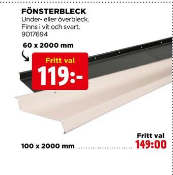 Jem&Fix Fönsterbleck erbjuda
