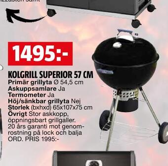 Kolgrill superior 57 cm
