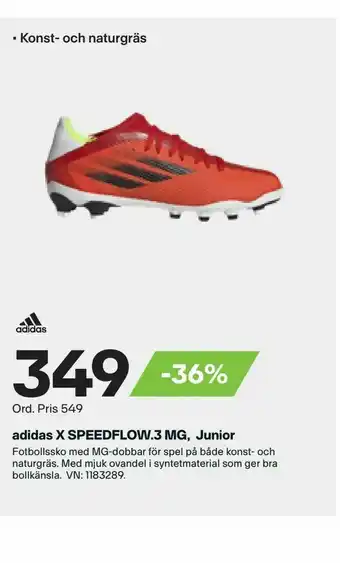 XXL adidas X SPEEDFLOW.3 MG, Junior erbjuda