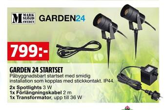 Bauhaus Garden 24 startset erbjuda