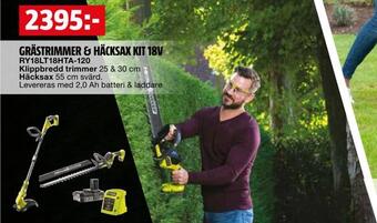 Bauhaus Grästrimmer & häcksax kit 18v erbjuda