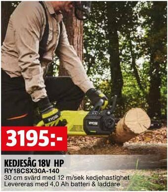 Bauhaus Kedjesåg 18v hp erbjuda