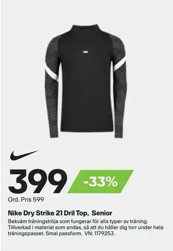 XXL Nike Dry Strike 21 Dril Top, Senior erbjuda