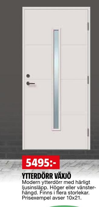 Bauhaus Ytterdörr växjö erbjuda