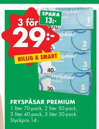 ÖoB Fryspåsar premium erbjuda