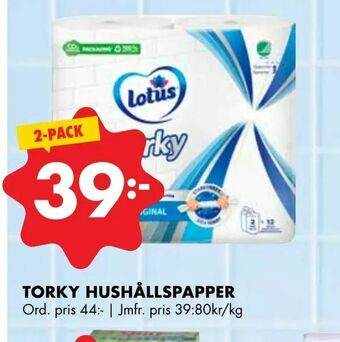ÖoB Torky hushållspapper erbjuda