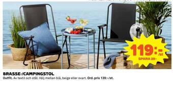 Coop Konsum Brasse-/campingstol erbjuda