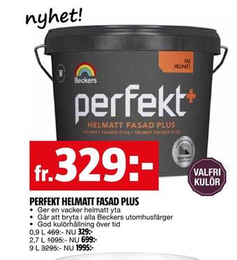 Bauhaus Perfekt helmatt fasad plus erbjuda