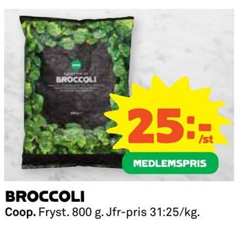 Coop Konsum Broccoli erbjuda