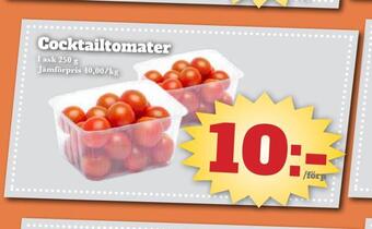 Bonum Matmarknad Cocktailtomater erbjuda