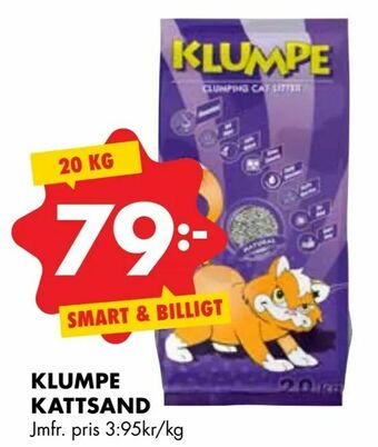 ÖoB Klumpe kattsand erbjuda