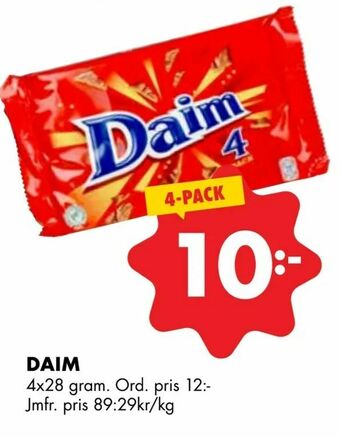 ÖoB Daim erbjuda