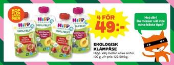 Coop Konsum Ekologisk klämpåse erbjuda