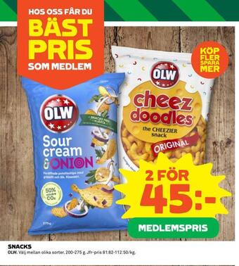 Coop Konsum Snacks erbjuda