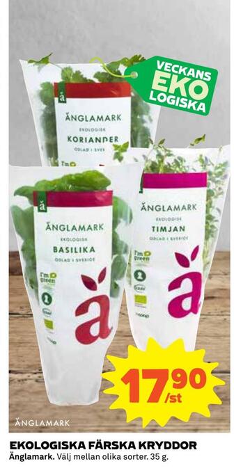 Coop Daglivs Ekologiska färska kryddor erbjuda