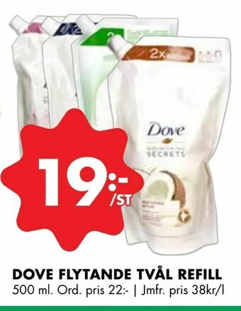 ÖoB Dove flytande tvål refill erbjuda