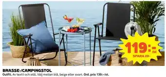 Coop Daglivs Brasse-/campingstol erbjuda