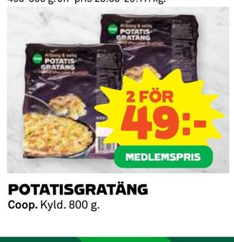 Coop Daglivs Potatisgratäng erbjuda