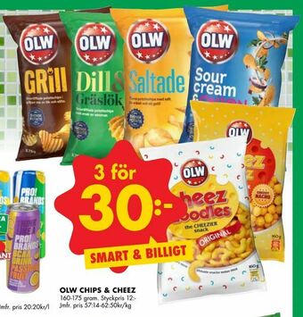 ÖoB Olw chips & cheez erbjuda