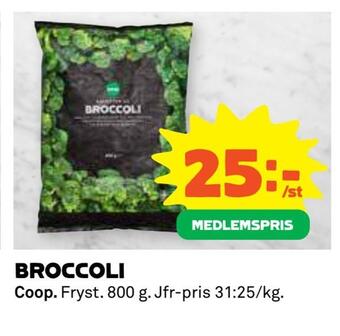 Coop Daglivs Broccoli erbjuda