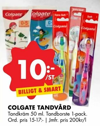ÖoB Colgate tandvård erbjuda