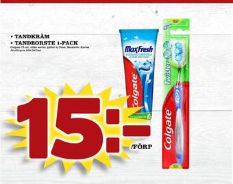 Matdax Tandkräm • tandborste 1-pack erbjuda