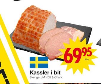 Matöppet Kassler i bit erbjuda
