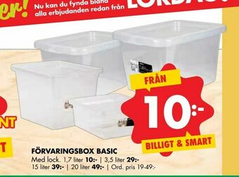 ÖoB Förvaringsbox basic erbjuda