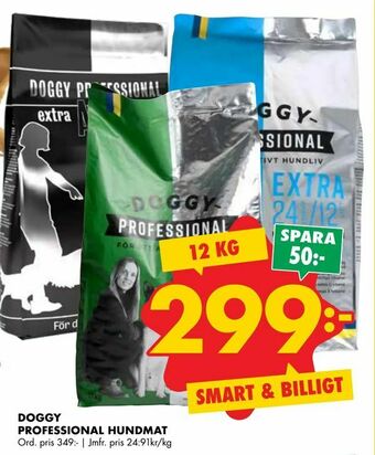 ÖoB Doggy professional hundmat erbjuda